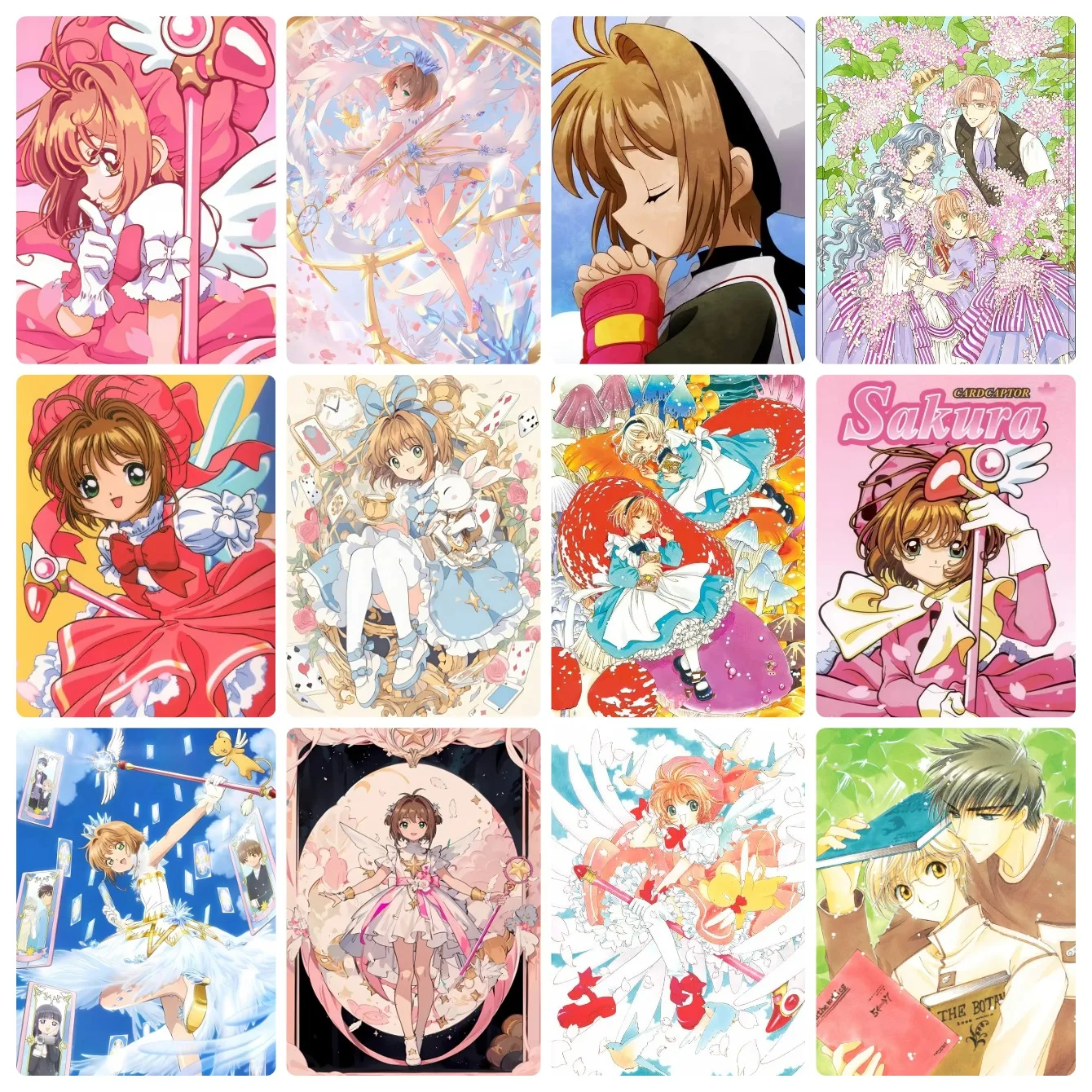 Photo Mosaic Print - Diamentowe malowanie Cardcaptor Sakura Anime Kawaii