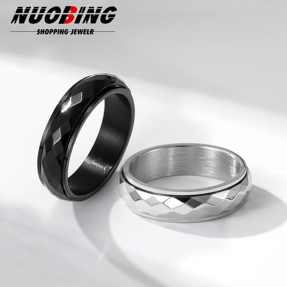 Initial Ring Custom - Męski antyciśnieniowy pierścień ze stali nierdzewnej
