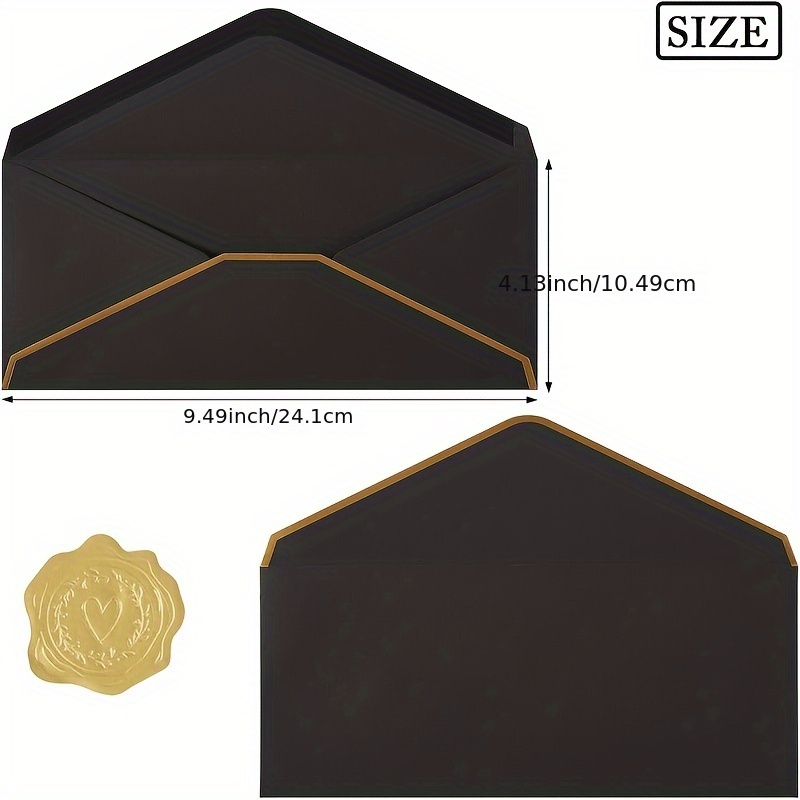 10 SZT. Eleganckie czarne kope – Wax Seal Letter Kit recenzja i cena
