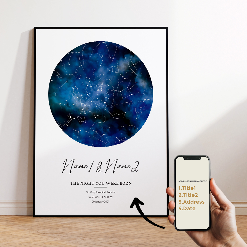 Nowoczesne, personalizowane ob – Custom Star Map recenzja i cena