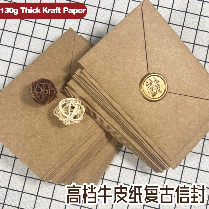 50 szt. Kopert z brązowego pap – Wax Seal Letter Kit recenzja i cena