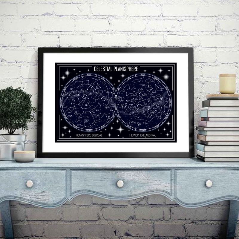 Niebiańska mapa planisphere pl – Custom Star Map recenzja i cena