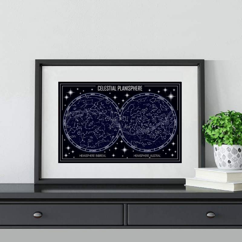 Niebiańska mapa planisphere pl – Custom Star Map recenzja i cena